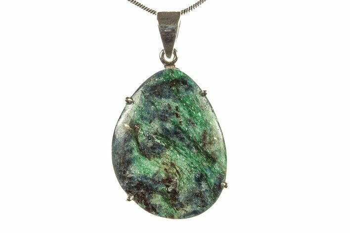 Sparkly Fuchsite Pendant (Necklace) - Sterling Silver #279407